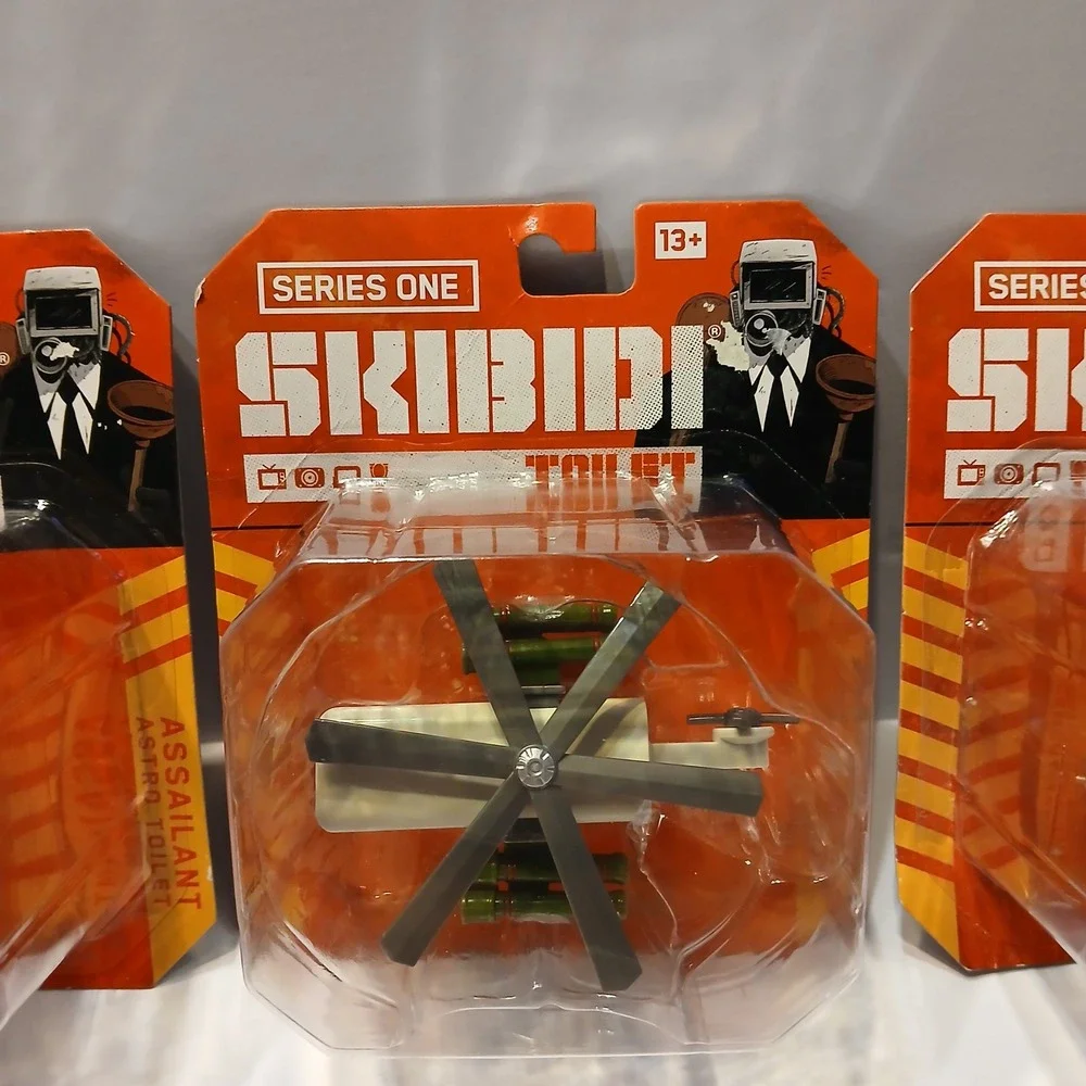 Skibidi Toilet Series 1 Die-Cast Figures Lot of 3 Astro Toilet Helicopter Tank